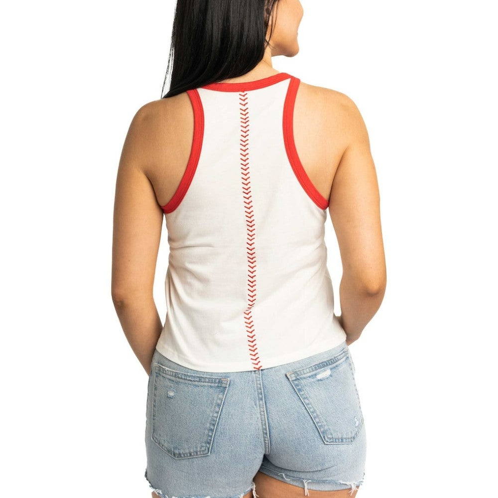 St. Louis Cardinals Lusso Women's Jane Tank Top White