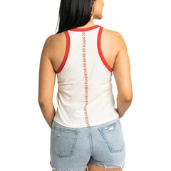 St. Louis Cardinals Lusso Women's Jane Tank Top White
