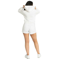 Atlanta Braves Lusso Women's Tabitha Cheetah Terry Full-Zip Sweatshirt White