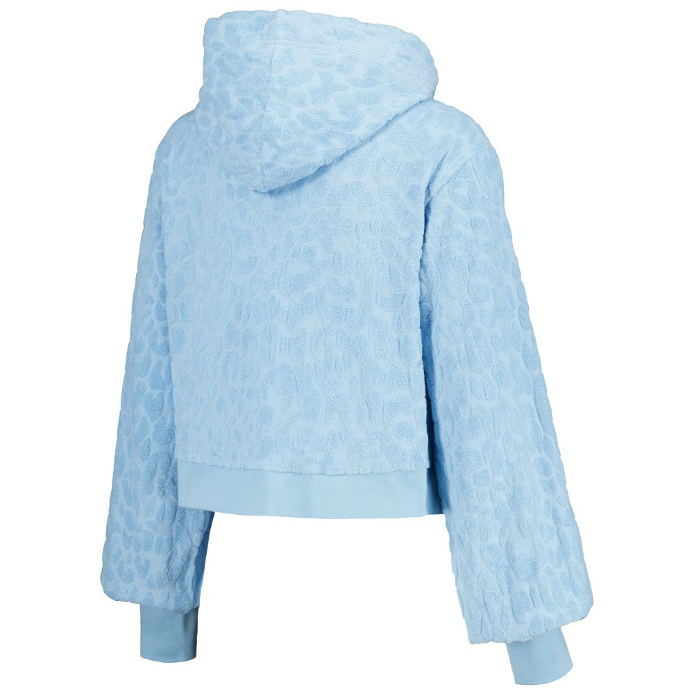 Los Angeles Dodgers Lusso Women's Tabitha Cheetah Terry Full-Zip Sweatshirt Blue