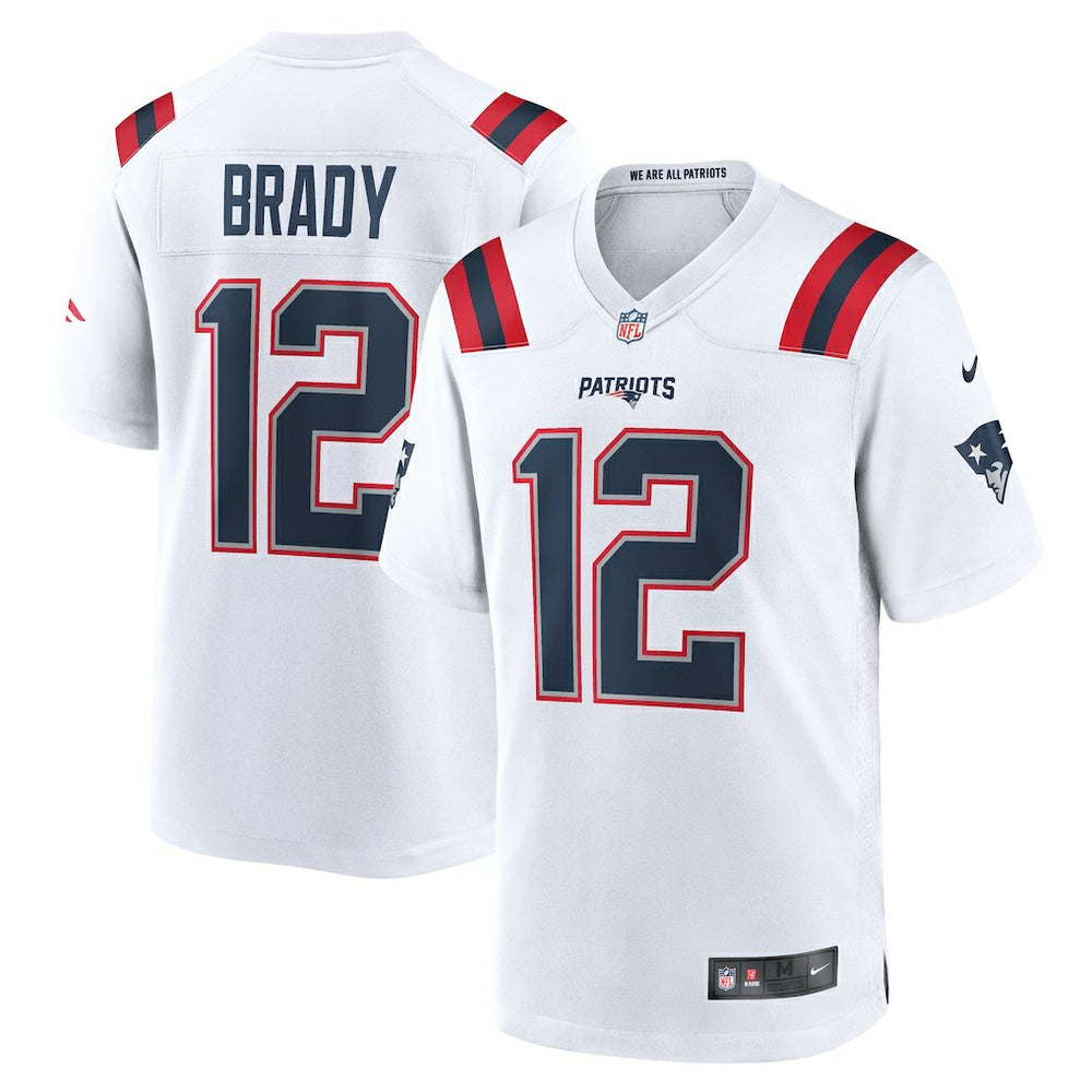 Tom Brady New England Patriots Retired Game Jersey - White