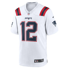 Tom Brady New England Patriots Retired Game Jersey - White