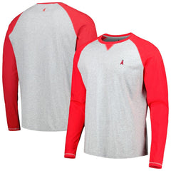 Los Angeles Angels johnnie-O Alsen Raglan Long Sleeve T-Shirt Red/Heather Gray