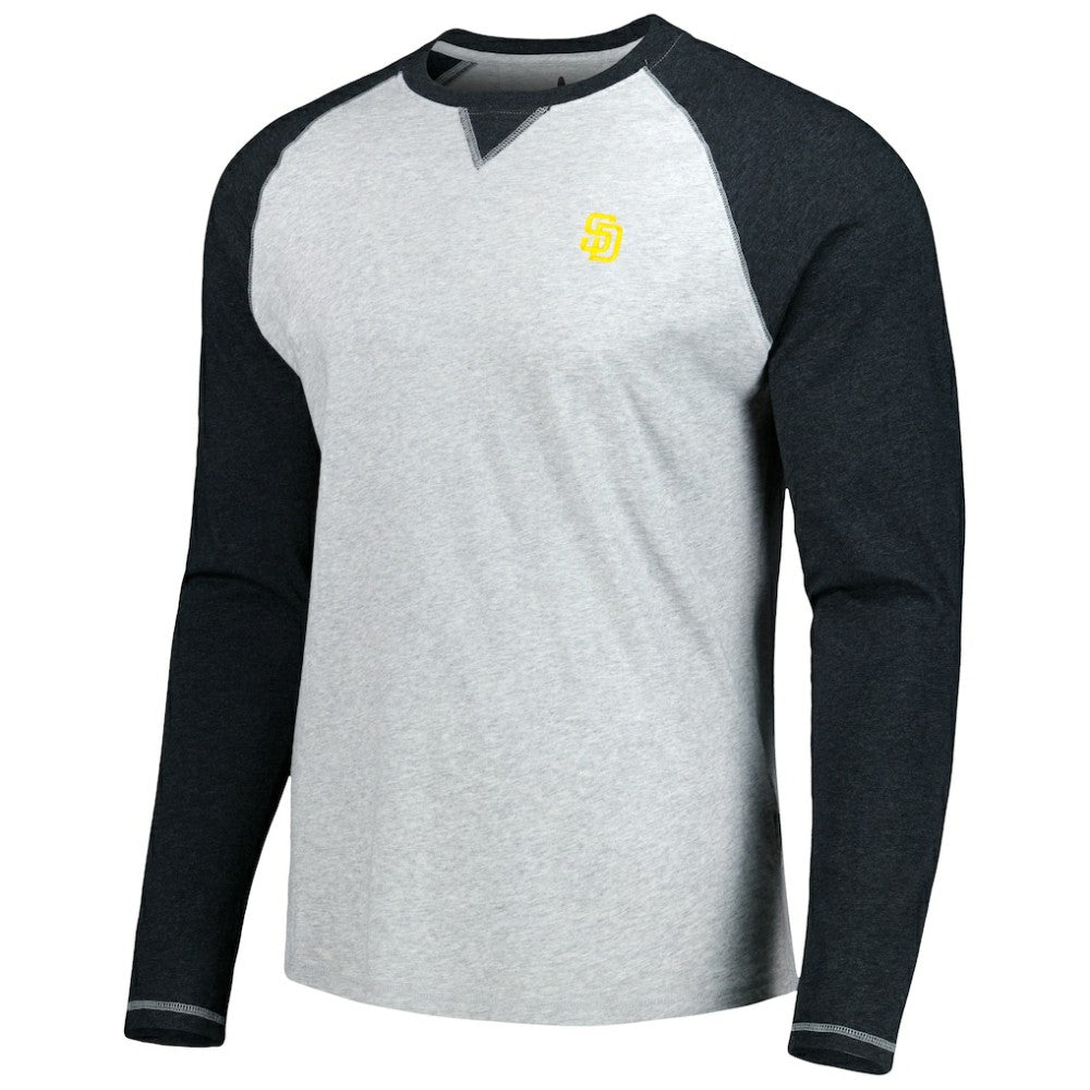 San Diego Padres johnnie-O Alsen Raglan Long Sleeve T-Shirt Charcoal/Heather Gray