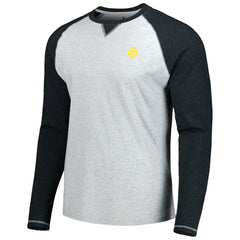 San Diego Padres johnnie-O Alsen Raglan Long Sleeve T-Shirt Charcoal/Heather Gray