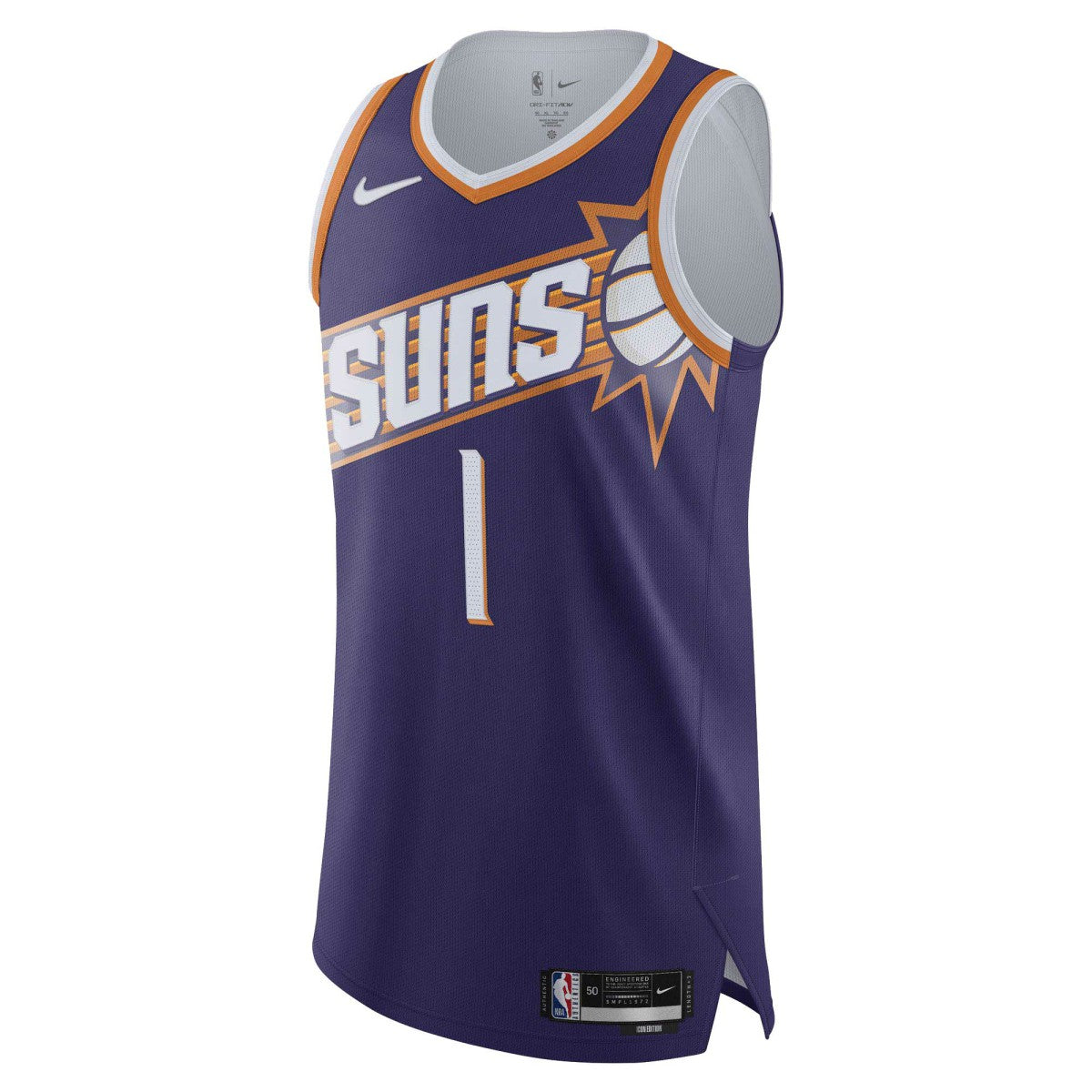 Devin Booker Phoenix Suns Authentic Jersey - Icon Edition - Purple