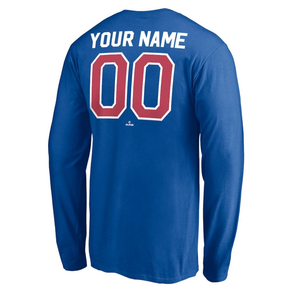 Chicago Cubs Personalized Cooperstown Collection Winning Streak Long Sleeve T-Shirt Royal