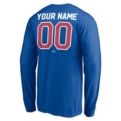 Chicago Cubs Personalized Cooperstown Collection Winning Streak Long Sleeve T-Shirt Royal