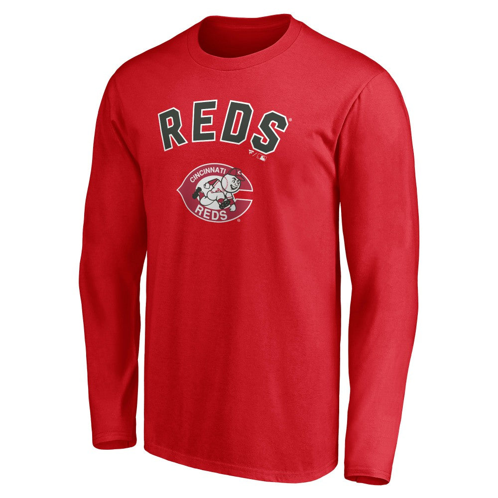 Cincinnati Reds Personalized Cooperstown Collection Winning Streak Long Sleeve T-Shirt Red