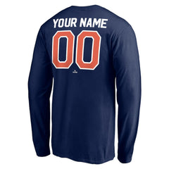 Detroit Tigers Personalized Cooperstown Collection Winning Streak Long Sleeve T-Shirt Navy