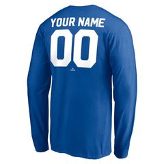 Los Angeles Dodgers Personalized Cooperstown Collection Winning Streak Long Sleeve T-Shirt Royal