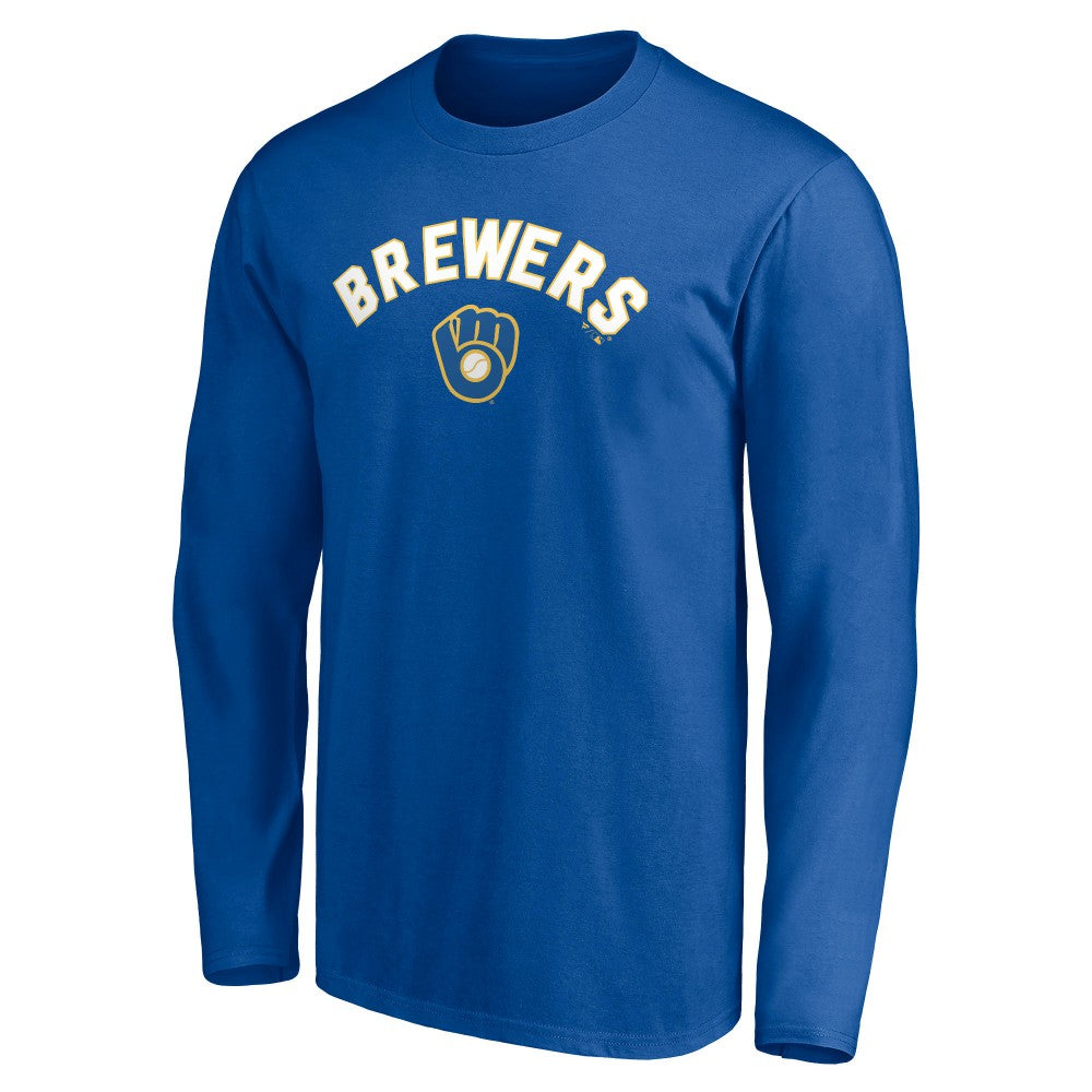 Milwaukee Brewers Personalized Cooperstown Collection Winning Streak Long Sleeve T-Shirt Royal