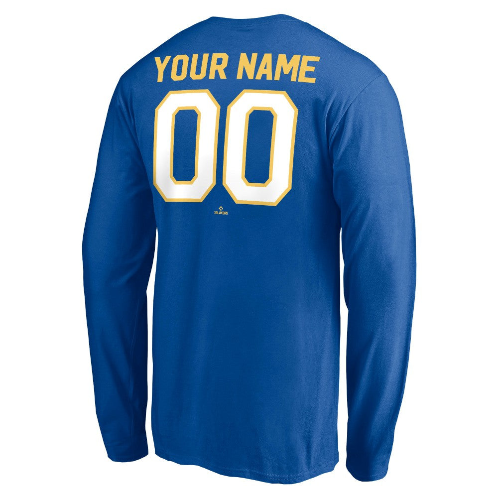 Milwaukee Brewers Personalized Cooperstown Collection Winning Streak Long Sleeve T-Shirt Royal