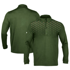 Minnesota Wild Levelwear NHL x PGA Scout Midlayer Quarter-Zip Pullover Top Hunter Green