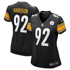 James Harrison Pittsburgh Steelers Women's Retired Game Jersey - Black