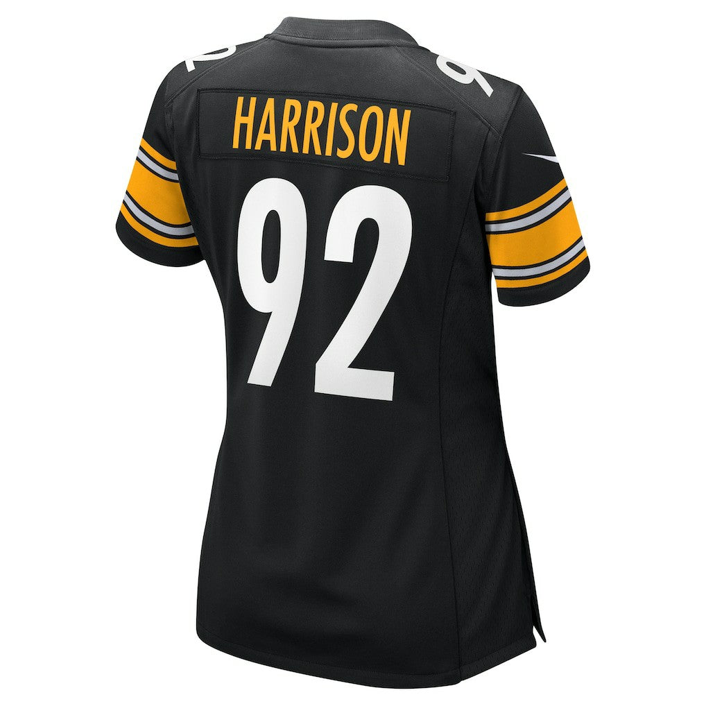 James Harrison Pittsburgh Steelers Women's Retired Game Jersey - Black