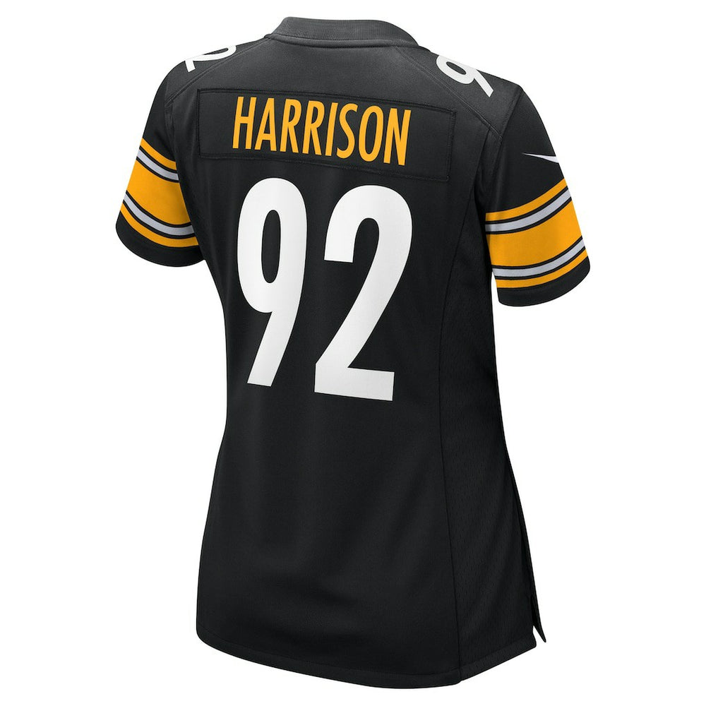James Harrison Pittsburgh Steelers Women's Retired Game Jersey - Black