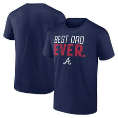 Atlanta Braves Best Dad Ever T-Shirt Navy