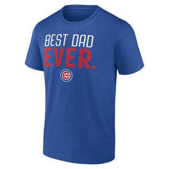 Chicago Cubs Best Dad Ever T-Shirt Royal