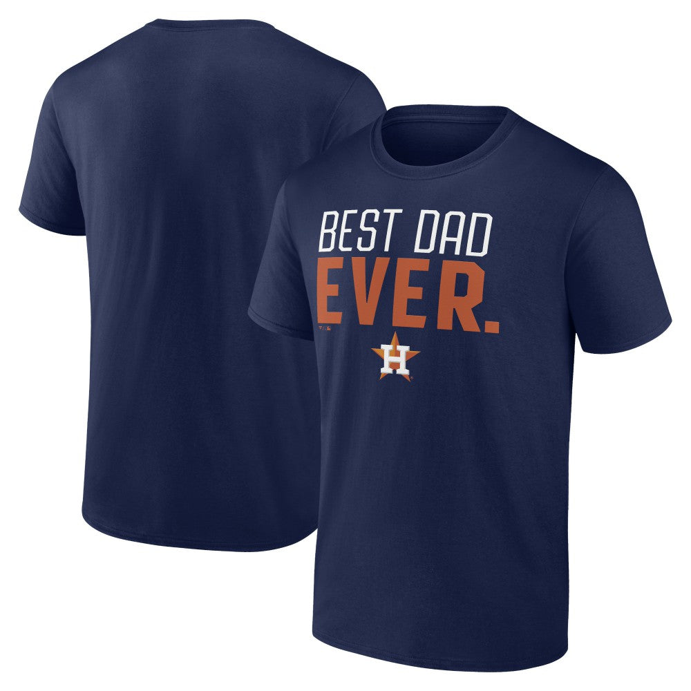 Houston Astros Best Dad Ever T-Shirt Navy