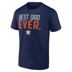 Houston Astros Best Dad Ever T-Shirt Navy