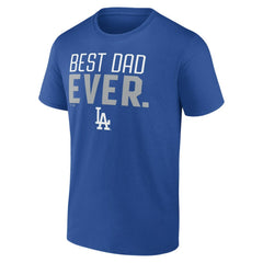 Los Angeles Dodgers Best Dad Ever T-Shirt Royal