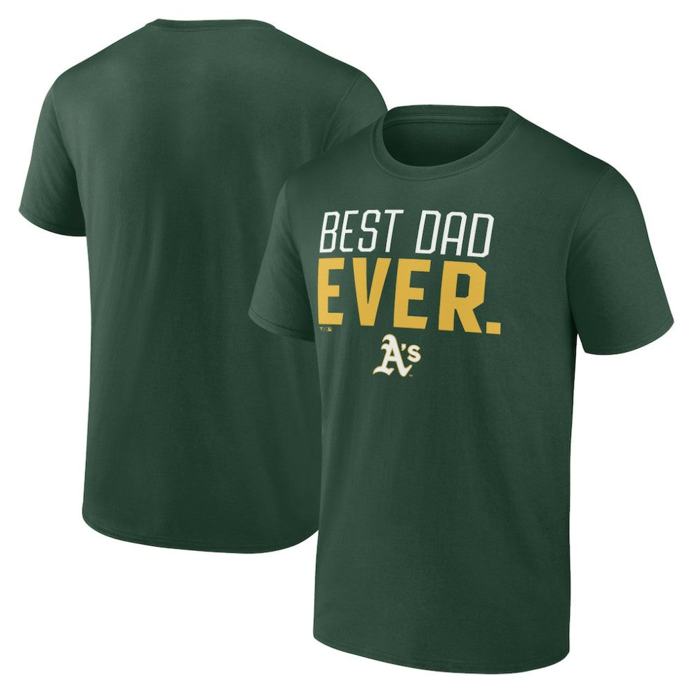 Athletics Best Dad Ever T-Shirt Green