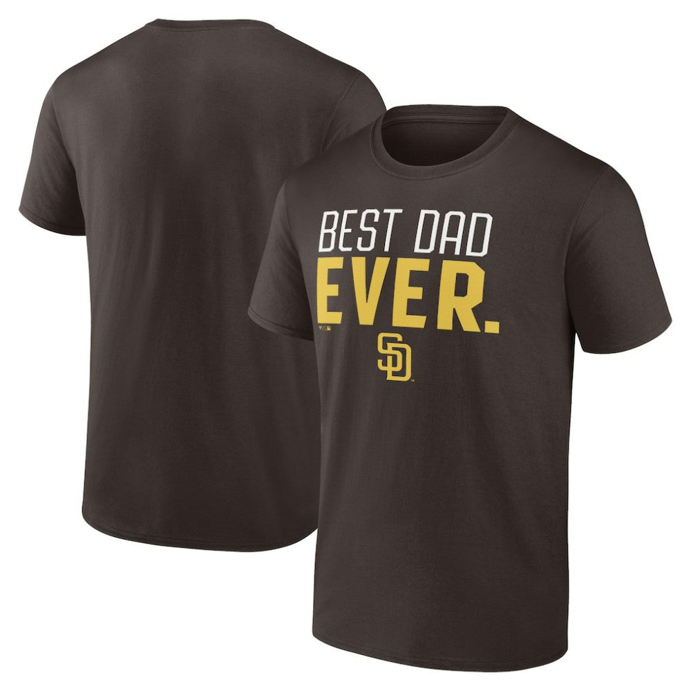 San Diego Padres Best Dad Ever T-Shirt Brown