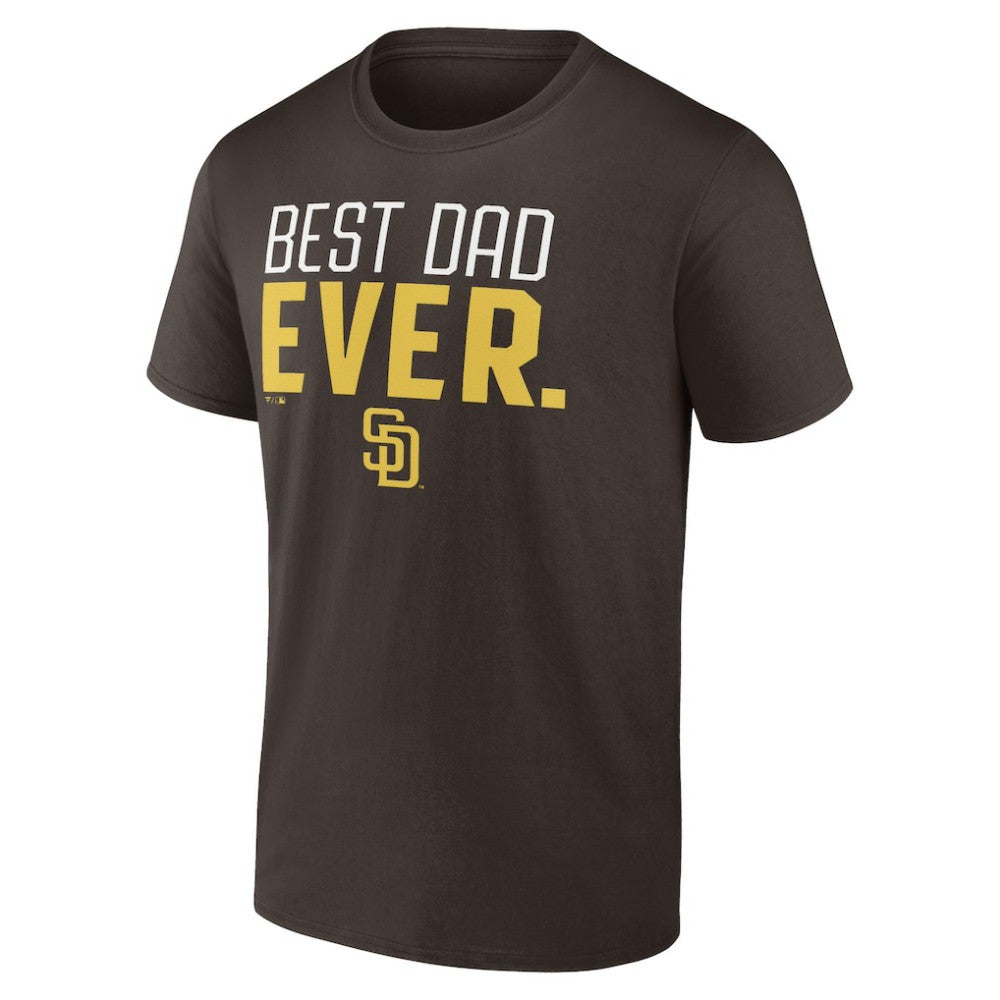 San Diego Padres Best Dad Ever T-Shirt Brown
