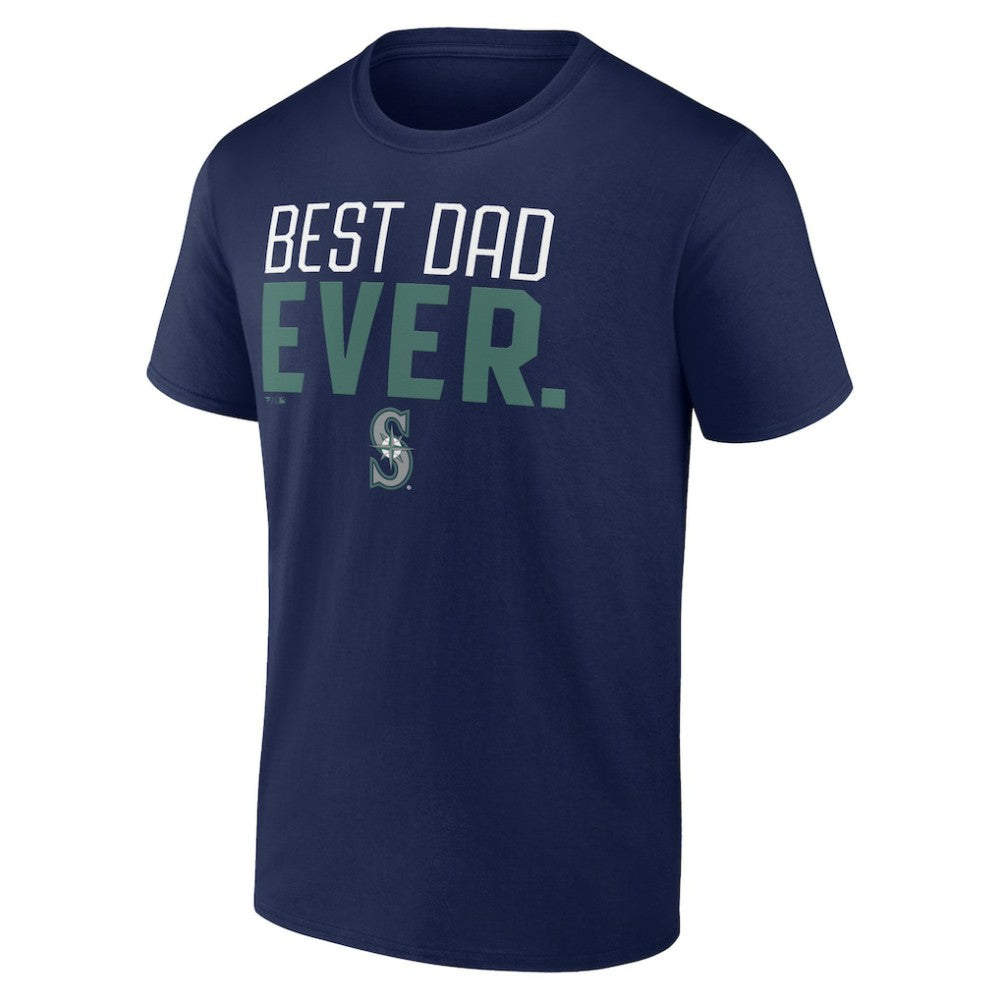 Seattle Mariners Best Dad Ever T-Shirt Navy