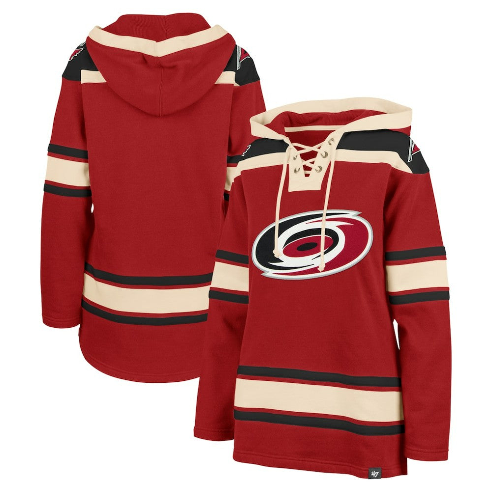 Carolina Hurricanes '47 Women's Superior Lacer Pullover Hoodie Red