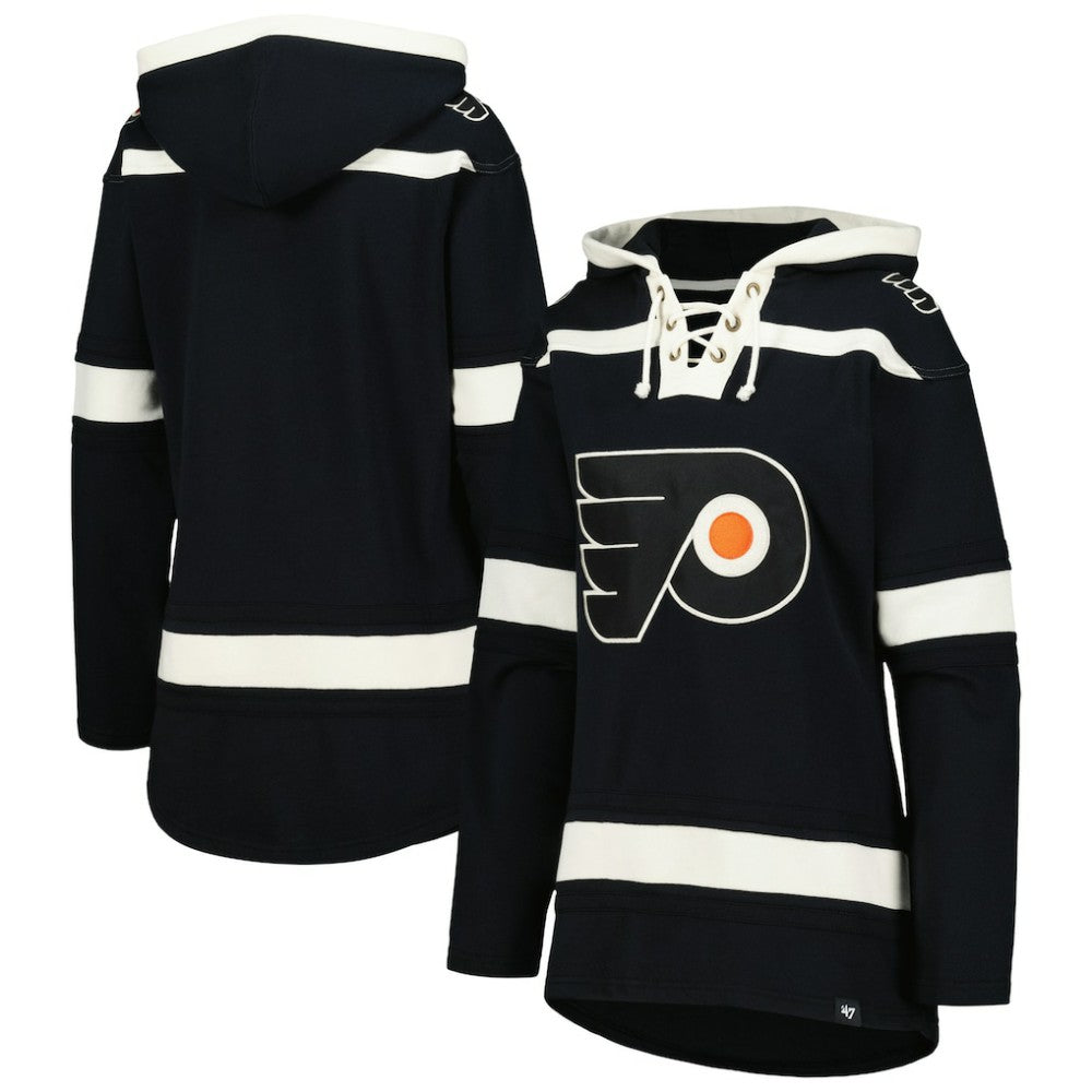 Philadelphia Flyers '47 Women's Superior Lacer Pullover Hoodie Black