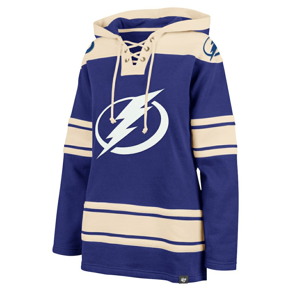 Tampa Bay Lightning '47 Women's Superior Lacer Pullover Hoodie Blue