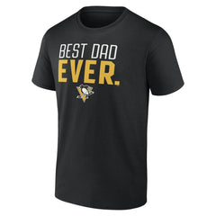 Pittsburgh Penguins Best Dad Ever T-Shirt Black