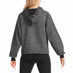 Atlanta Braves DKNY Sport Women's Debbie Dolman Raglan Pullover Hoodie Black