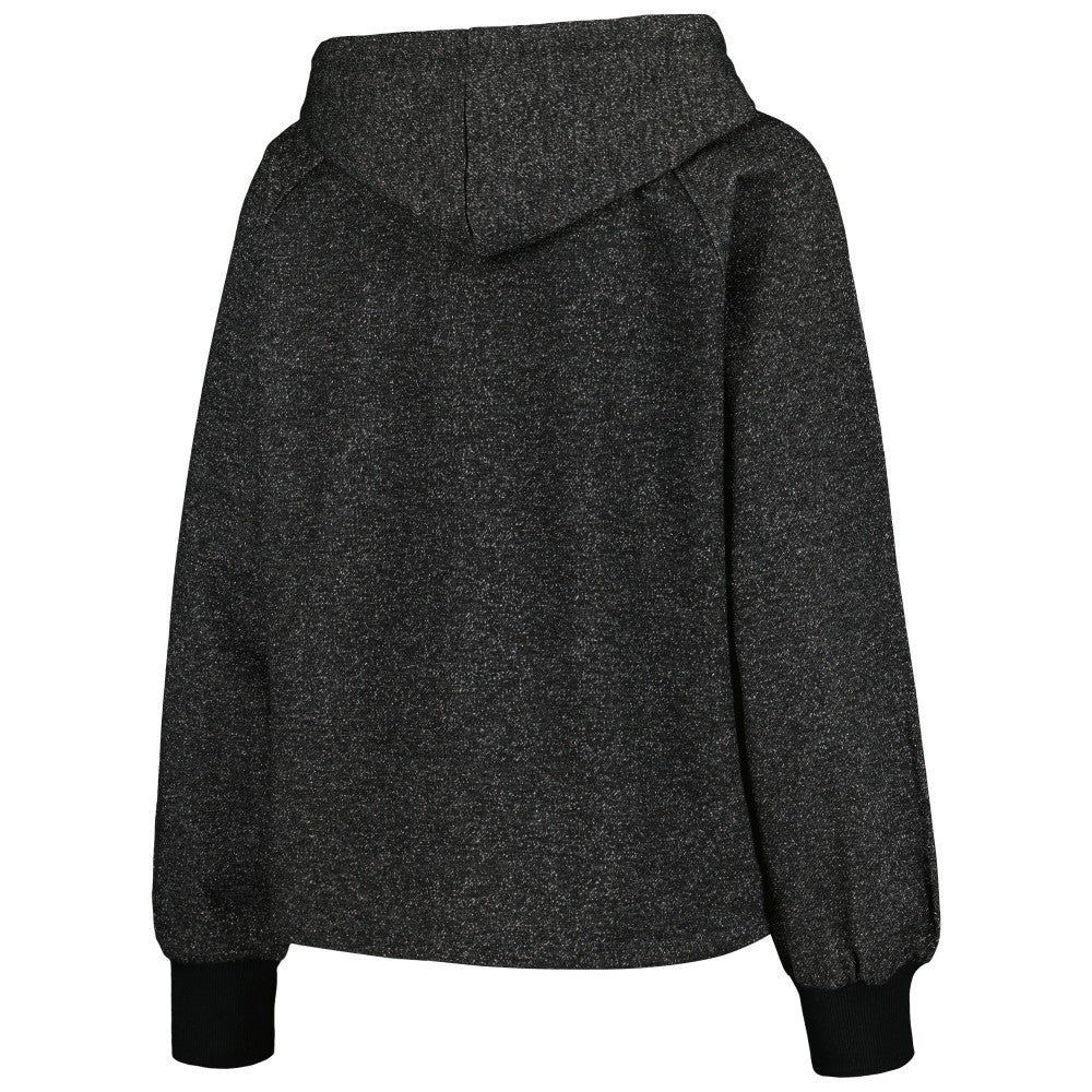 New York Mets DKNY Sport Women's Debbie Dolman Raglan Pullover Hoodie Black
