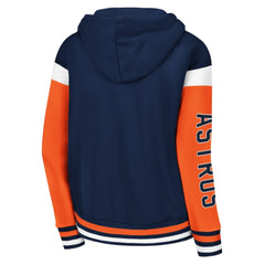 Houston Astros Starter Women's Homestretch Full-Zip Hoodie Navy