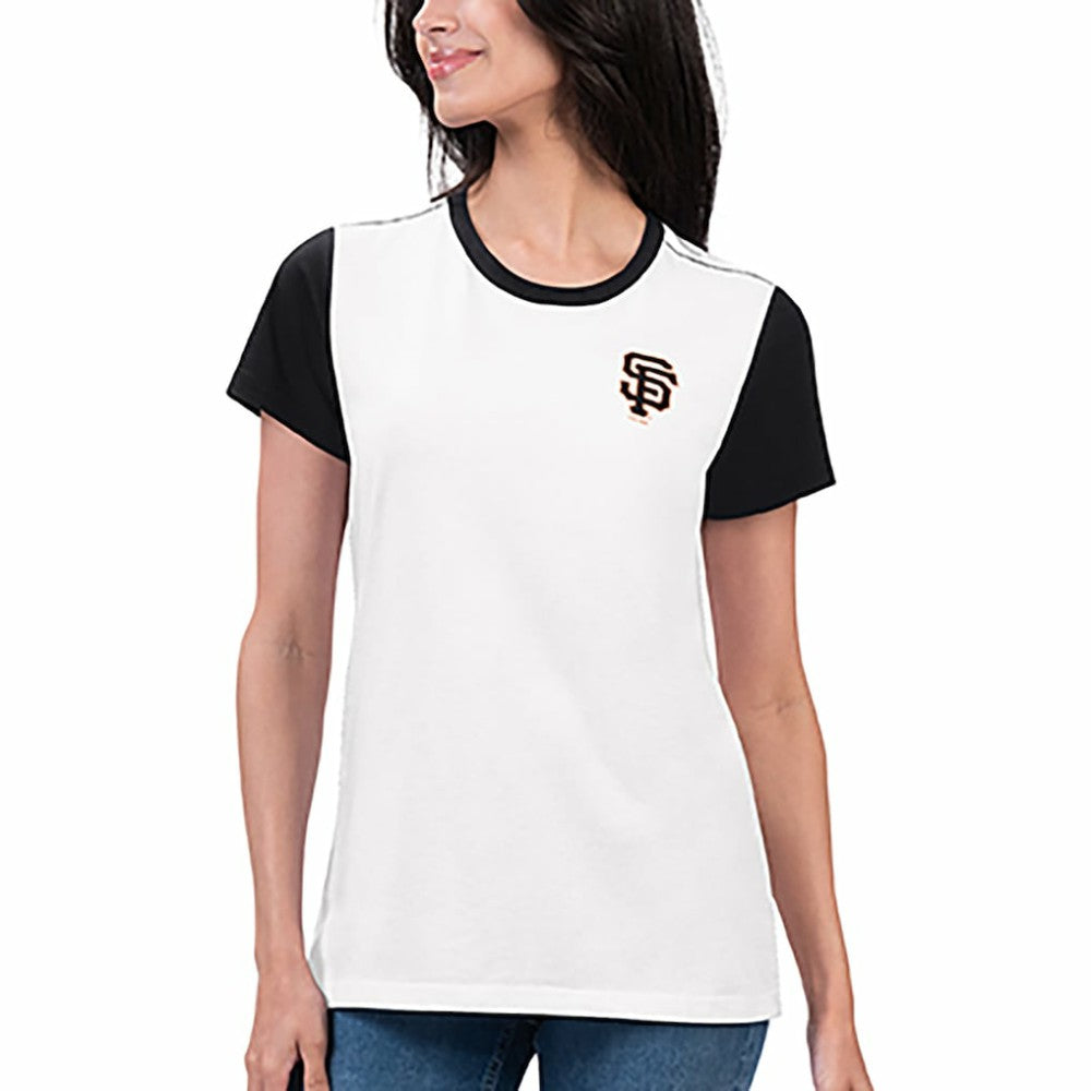 San Francisco Giants G-III 4Her by Carl Banks Women's Illustration Ringer T-Shirt White