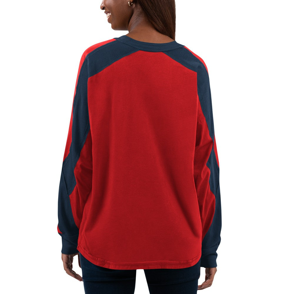 St. Louis Cardinals G-III 4Her by Carl Banks Women's Smash Raglan Long Sleeve T-Shirt Red/Navy