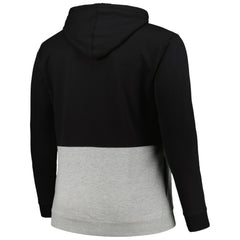 Baltimore Orioles Big & Tall Hoodie Half-Zip Sweatshirt Black/Heather Gray