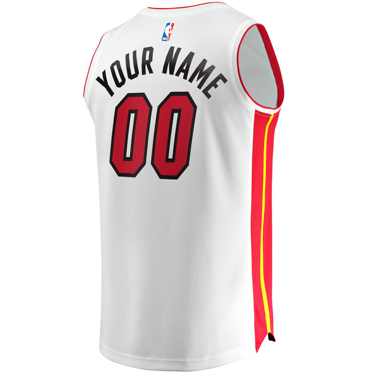 Miami Heat Youth Fast Break Custom Replica Jersey - White - Association Edition