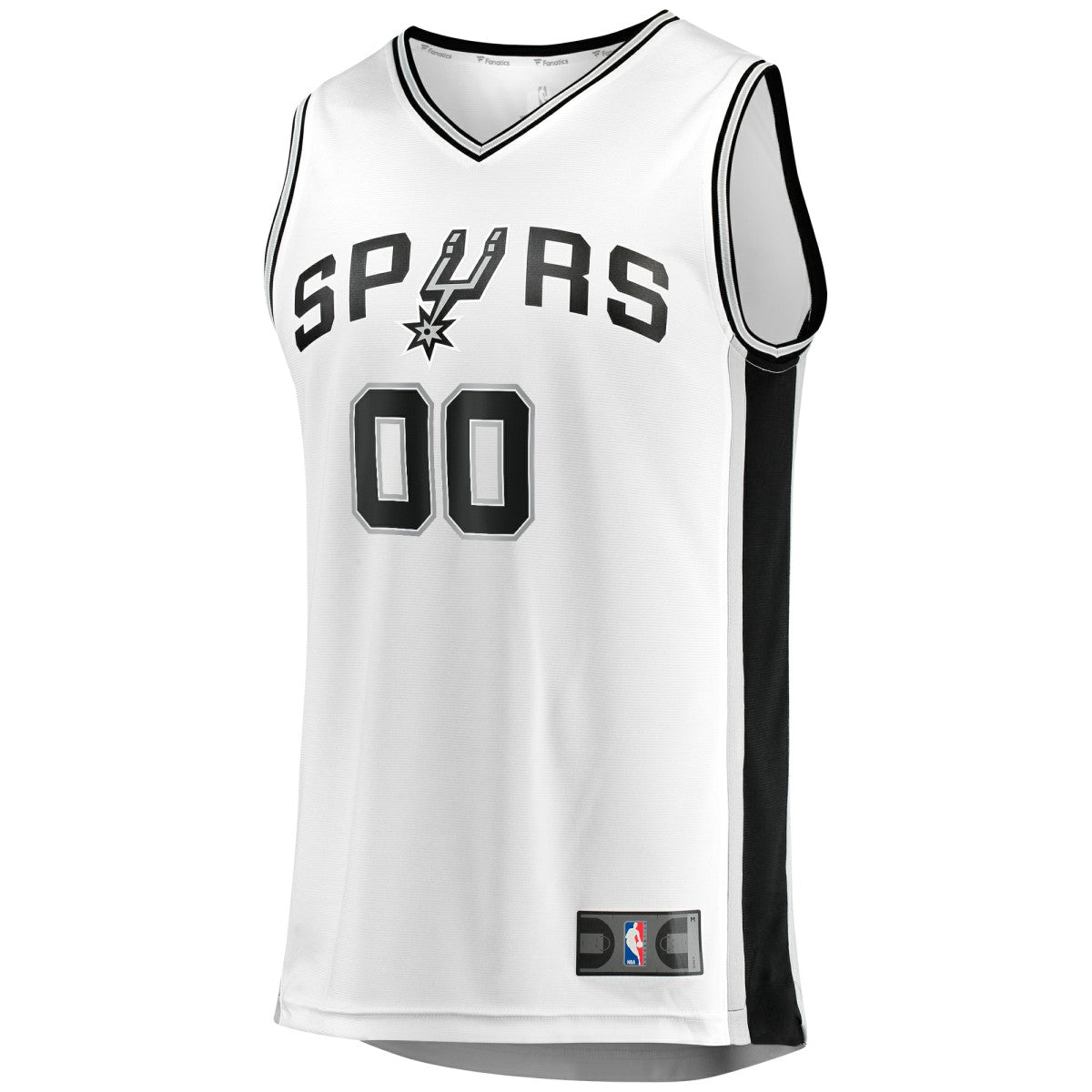 San Antonio Spurs Youth Fast Break Replica Custom Jersey - Association Edition - White