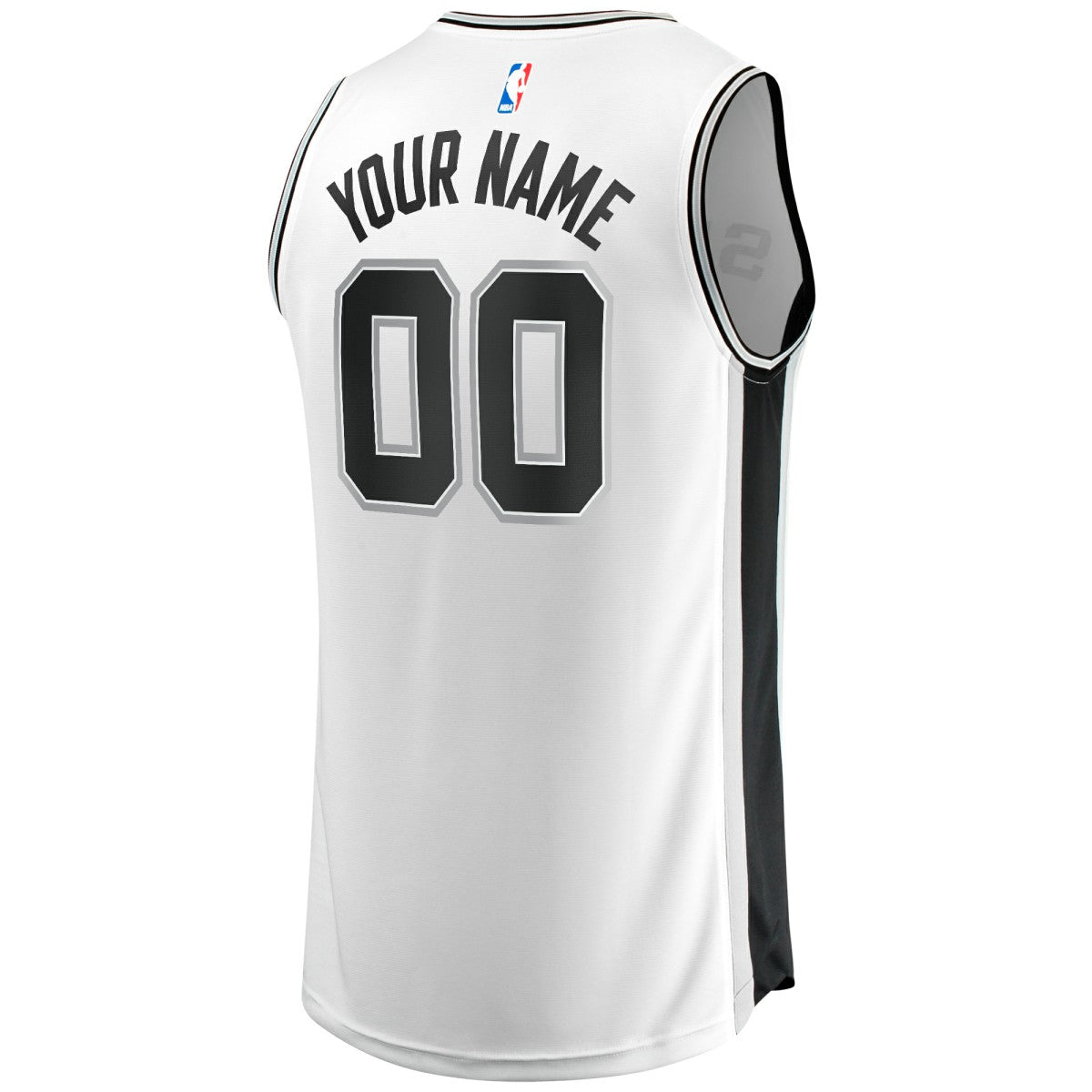 San Antonio Spurs Youth Fast Break Replica Custom Jersey - Association Edition - White