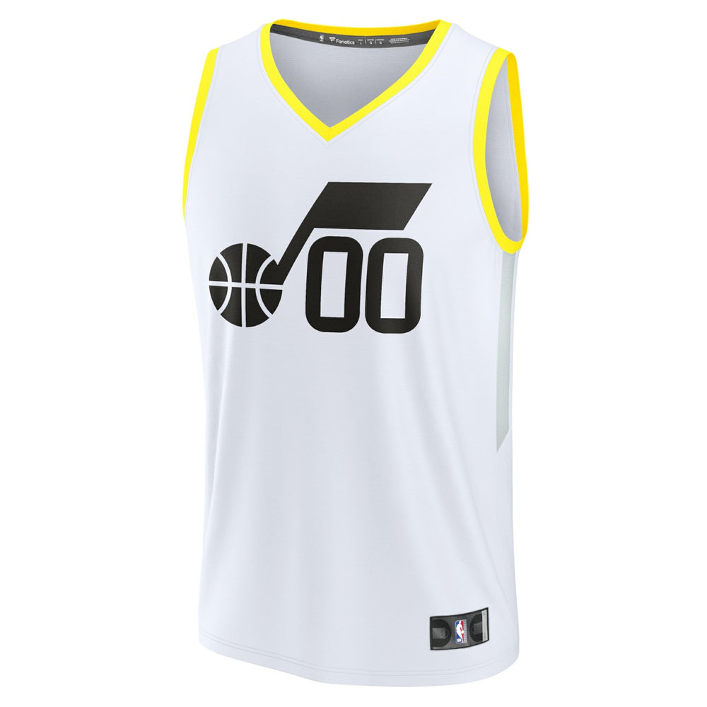 Utah Jazz Youth Fast Break Replica Custom Jersey - Association Edition - White