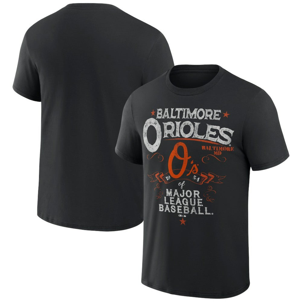 Baltimore Orioles Darius Rucker Collection Beach Splatter T-Shirt Black