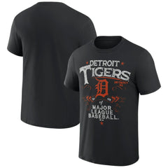 Detroit Tigers Darius Rucker Collection Beach Splatter T-Shirt Black