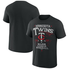 Minnesota Twins Darius Rucker Collection Beach Splatter T-Shirt Black