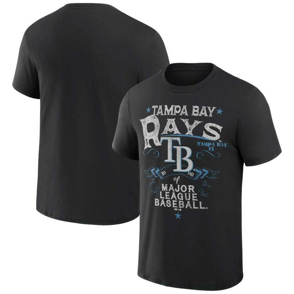 Tampa Bay Rays Darius Rucker Collection Beach Splatter T-Shirt Black