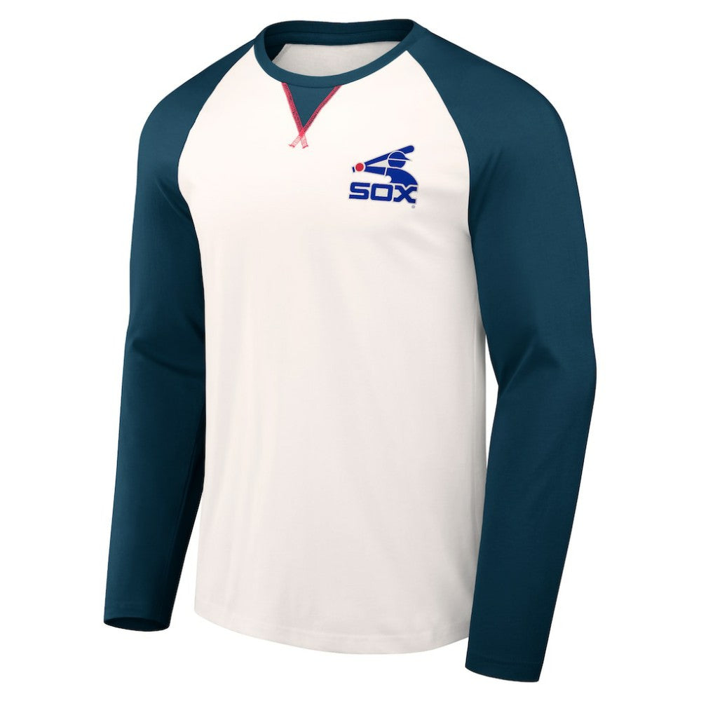Chicago White Sox Darius Rucker Collection Team Color Raglan T-Shirt White/Navy