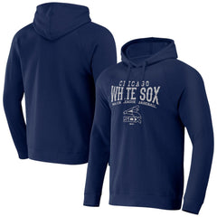 Chicago White Sox Darius Rucker Collection Waffle-Knit Raglan Pullover Hoodie Navy